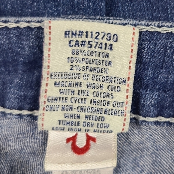 True religion Skinny Jeans Low Rise Flap Pocket Denim Medium Wash, Size 27 - Picture 11 of 16